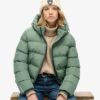 Hooded Sports Puffer Jacket