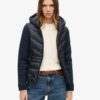 Hooded Storm Knit Hybrid Jacket