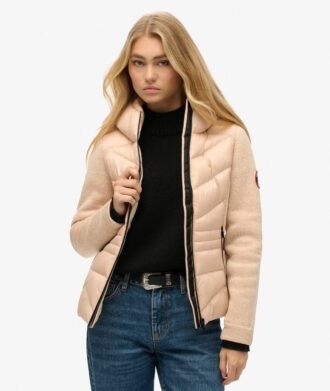 Hooded Storm Knit Hybrid Jacket