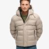 Hooded Tweed Sports Puffer Jacket Hooded Tweed Sports Puffer Jacket