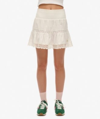 Ibiza Lace Mix Mini Skirt