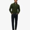 Jacob Cable Knit Half Zip Jumper