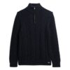 Jacob Cable Knit Half Zip Jumper