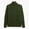 Jacob Cable Knit Half Zip Jumper