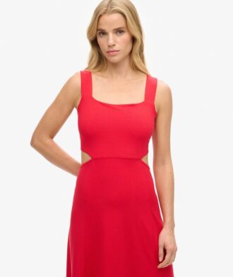 Jersey Cutout Midi Dress