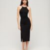 Jersey Lace Back Midi Dress