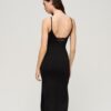 Jersey Lace Back Midi Dress