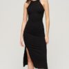 Jersey Lace Back Midi Dress