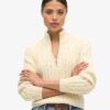 Knitted Rugby Half Zip Jumper