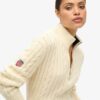 Knitted Rugby Half Zip Jumper