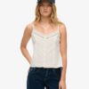 Lace Button Through Cami Top