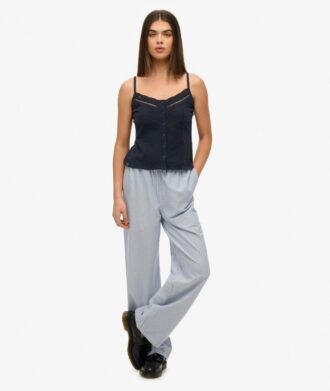 Lace Button Through Cami Top