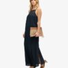 Lace Halter Maxi Beach Dress