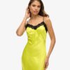 Lace Satin Midi Dress