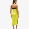 Lace Satin Midi Dress