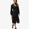 Lace Trim Midi Dress