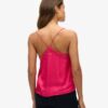 Lace Trim Satin Cami Top