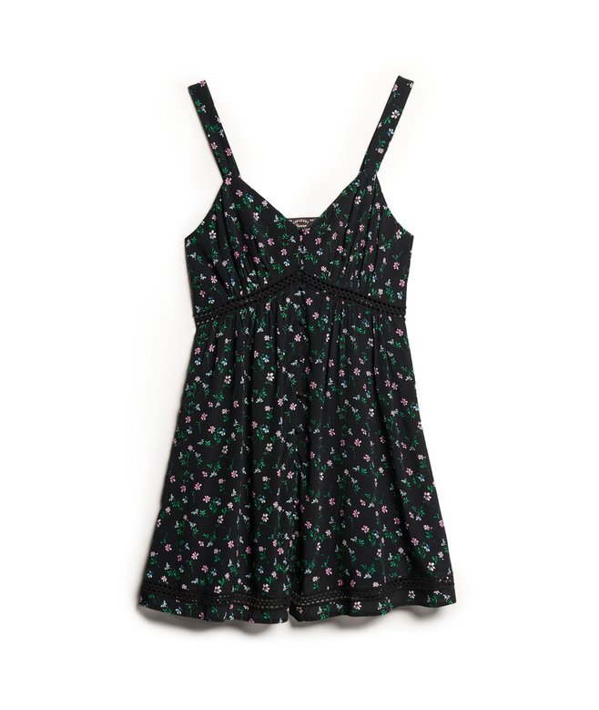 Lace Trim V-Neck Cami Dress Lace Trim V-Neck Cami Dress