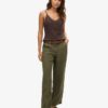 Linen Low Rise Pants