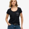 Lo-Fi Biker Scoop Neck T-Shirt
