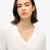 Long Sleeve Jersey V-Neck Top