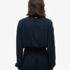 Long Sleeve Lace Trim Smocked Blouse Long Sleeve Lace Trim Smocked Blouse