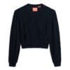 Long Sleeve Lace Trim Smocked Blouse Long Sleeve Lace Trim Smocked Blouse