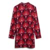 Long Sleeve Printed Mini Dress Long Sleeve Printed Mini Dress