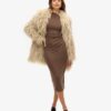 Long Sleeve Ruched Midi Dress Long Sleeve Ruched Midi Dress