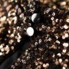 Long Sleeve Sequin Crop Top