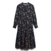 Long Sleeve Tiered Midi Dress Long Sleeve Tiered Midi Dress