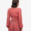Long Sleeve Woven Crop Top