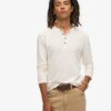 Long Sleeved Jersey Henley Top