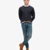 Long Sleeved Jersey Henley Top