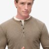 Long Sleeved Jersey Henley Top
