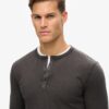 Long Sleeved Jersey Henley Top