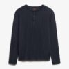 Long Sleeved Jersey Henley Top