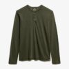 Long Sleeved Jersey Henley Top