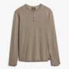 Long Sleeved Jersey Henley Top
