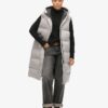 Longline Hooded Padded Gilet