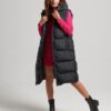 Longline Hooded Padded Gilet