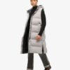 Longline Hooded Padded Gilet