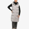 Longline Hooded Padded Gilet