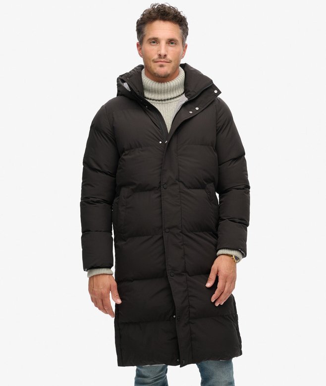 Longline Hooded Puffer Coat Longline Hooded Puffer Coat