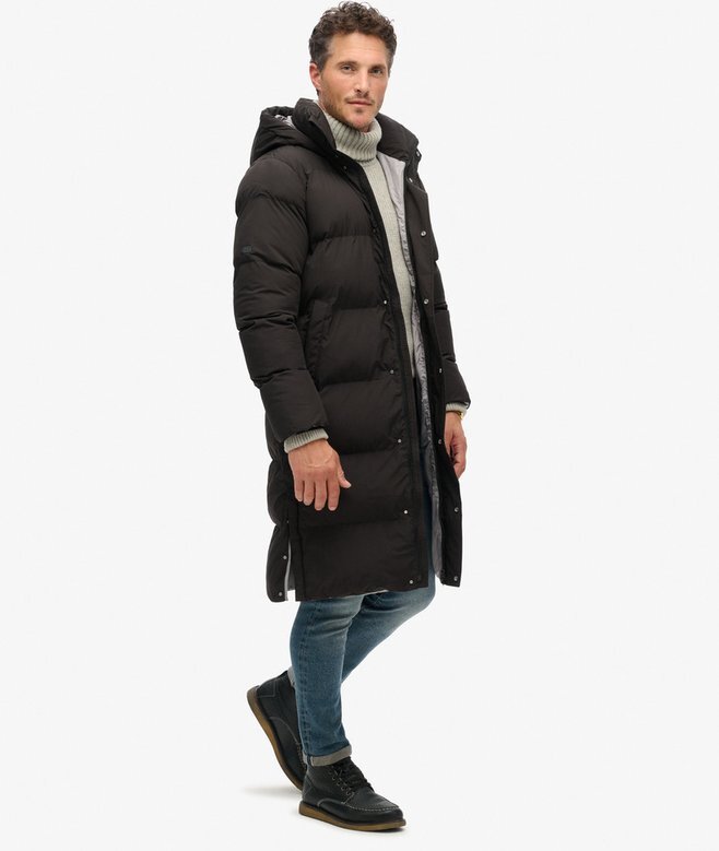 Longline Hooded Puffer Coat Longline Hooded Puffer Coat
