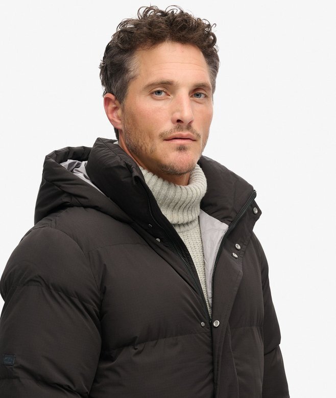 Longline Hooded Puffer Coat Longline Hooded Puffer Coat