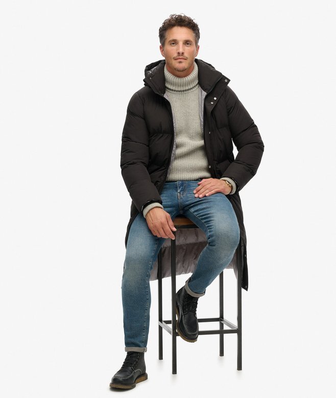 Longline Hooded Puffer Coat Longline Hooded Puffer Coat