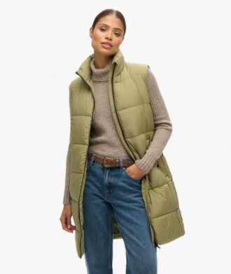 Longline Quilted Gilet