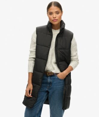 Longline Quilted Gilet