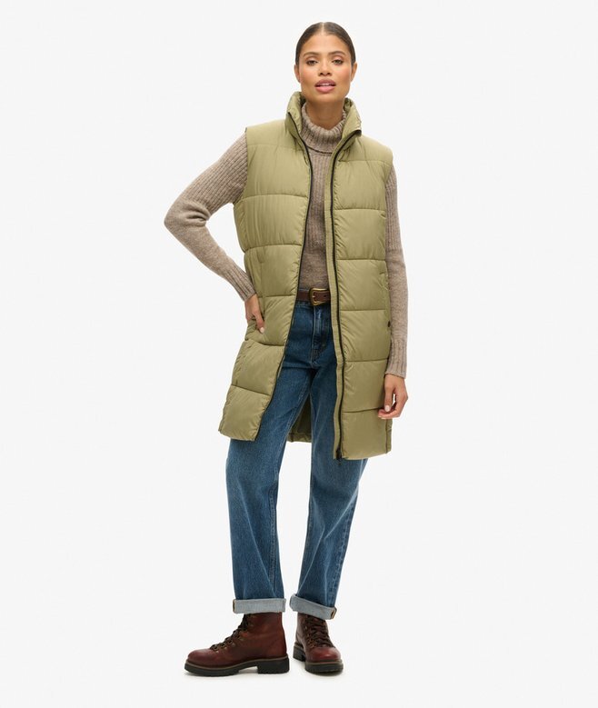 Longline Quilted Gilet Longline Quilted Gilet